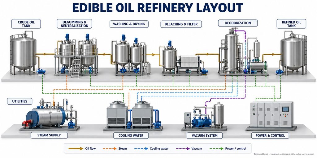 What Equipment Is Needed for Edible Oil Refining?(images 3)