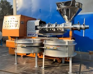 What is the core work of a screw press?