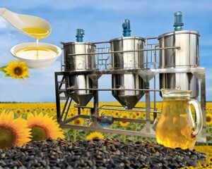 How to refine sunflower seed oil using a refini...